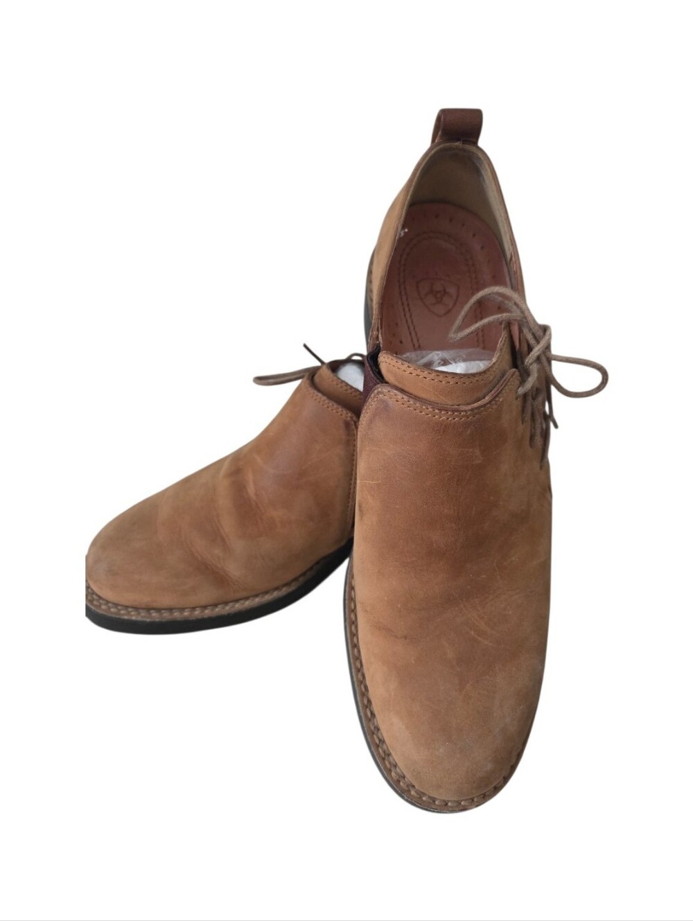 Ariat Wicklow Shooties Cinnamon Brown Leather Lace Sided Shoes Women's Size 8.5B